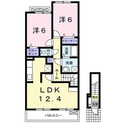 紀伊中ノ島駅 徒歩19分 2階の物件間取画像